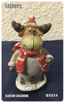 Elch mit Geschenk