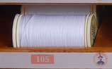 fil polyester cordonnet Ivoire 105