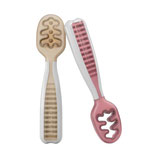 NumNum - Cuillères d'apprentissage beige et rose