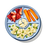 Oxo Tot - Assiette à compartiments Stick & Stay