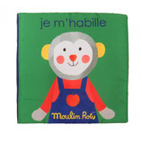 Moulin Roty - Livre tissu "Je m'habille"