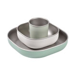 Beaba - Coffret vaisselle en inox sauge
