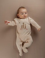 Noukies - Pyjama lémurien beige 0M