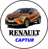 RT019. Porte-clés porte bonheur RENAULT CAPTUR orange