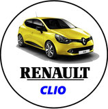 RT024. Porte-clés porte bonheur RENAULT CLIO jaune