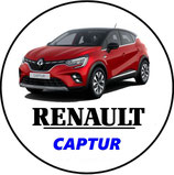 RT020. Porte-clés porte bonheur RENAULT CAPTUR rouge