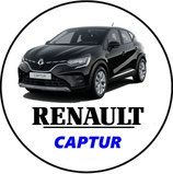 RT018. Porte-clés porte bonheur RENAULT CAPTUR noire