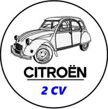 CN001. Porte-clés porte bonheur Citroën 2CV (dessin)