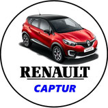 RT014. Porte-clés porte bonheur RENAULT CAPTUR rouge B