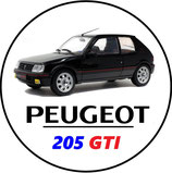 PT006. Porte-clés porte bonheur PEUGEOT 205 GTI noire