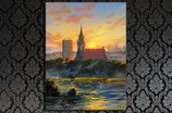 Neubrandenburg Marienkirche 90x120cm