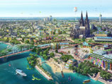 canvas print "Köln 2048"