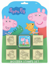 Peppa Pig 5 Stempel  + 1 Stempelkissen