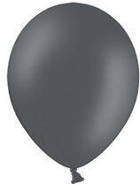 100 Luftballons taubengrau Qualitätsware Ø ca. 27cm B85 (Standardgröße)