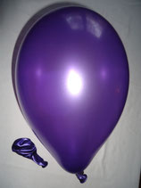 100 Luftballons metallic violett Qualitätsware Ø ca. 27cm B85 (Standardgröße)