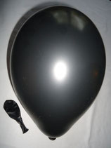 100 Luftballons metallic schwarz Qualitätsware Ø ca. 27cm B85 (Standardgröße)
