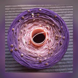 apricot/violett mit Sternperlen in rosegold