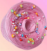 uni rosa mit Herzperlen