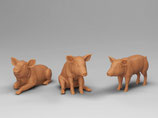 Schweine: Ferkel (T-133), 3D-Druck, unbemalt, 1:45
