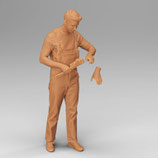 Schlosser (F-631), 3D-Druck-Figur, unbemalt, 1:32