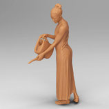 Desiree beim Gießen (F-030) 3D-Druck-Figur, unbemalt, 1:45
