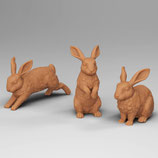 Hasen-Set (T-190) 3D-Drucke, unbemalt, 1:45