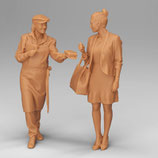 Markt: Schauen Sie hier (F-580), 3D-Druck, 2er Set, unbemalt, 1:45