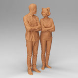 Wir zicken uns an (F-319) 3D-Druck-Figuren, unbemalt, 1:32