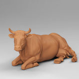 Kuh liegend (T-121) 3D-Druck, unbemalt, 1:45