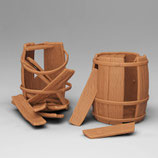 Zwei alte Fässer, verfallen (A-210) 3D-Druck, unbemalt, 1:45