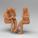 Reisende IV (F-564), 3D-Druck-Figuren, unbemalt, 1:45