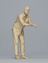 Wilfried am Gartenzaun (F-134), 3D-Druck-Figur, unbemalt, 1:45