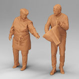 Markt: Alles in die Tüte (F-581), 3D-Druck, 2er Set, unbemalt, 1:45
