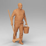 Alles wieder besenrein (F-639) 3D-Druck-Figur, unbemalt, 1:32