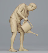 Otto beim Gießen (F-180), 3D-Druck-Figur, unbemalt, 1:45