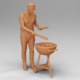 Unser Grillmeister (F-137) 3D-Druck-Figur, unbemalt, 1:32