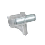 Tablarträger ø 5 mm, Kunststoff transparent, mit Stahlzapfen