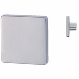 Möbelknopf 45x45 mm - Zink poliert verchromt
