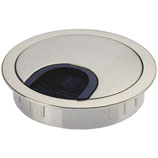 Kabeldurchlass Zink edelstahlfarbig