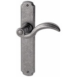 Türdrückergarnitur - HAGER 12.130/12.33 Serie Bourgeois - geschmiedet, thermopatiniert - für Zimmertüren - Drückervierkant 8 mm