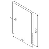 Bücherbügel ø 7 mm - Aluminium