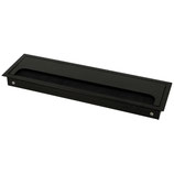 Kabeldurchlass Aluminium schwarz eloxiert - 80x276 mm