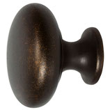 Möbelknopf ø 31,4 mm - Zink-Druckguss antik bronzefarbig