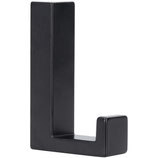 Mantelhaken Zink-Druckguss schwarz matt