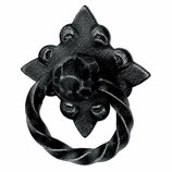 Ringgriff mit Rosette, Serie 2260, geschmiedet und patiniert