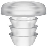 Möbelpuffer ø 8x2 mm, zum Einbohren, transparent, 100 Stück