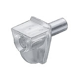 Tablarträger ø 3 mm, Kunststoff transparent, mit Stahlzapfen, 100 Stück