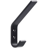 Hut- und Mantelhaken Aluminium schwarz matt