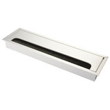 Kabeldurchlass Aluminium farblos eloxiert - 80x276 mm