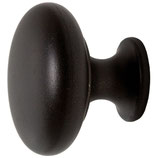 Möbelknopf ø 31,4 mm - Zink-Druckguss matt schwarz